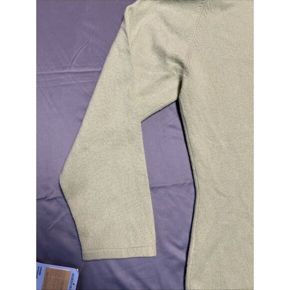 nordsrtom encore off the shoulder sweater size 2x heathered lime 100% cashmere - Picture 12 of 16